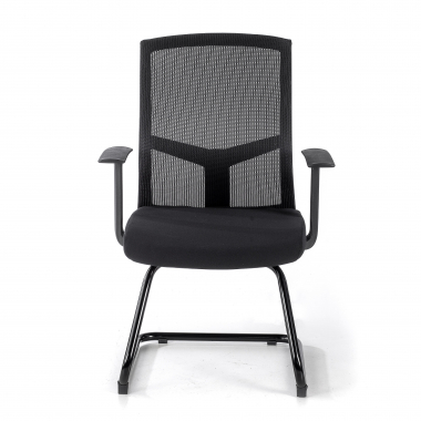 silla confidente negro silla confidente malla brazos fijos 3