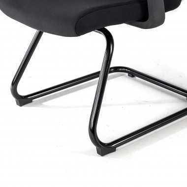 silla confidente negro silla confidente malla brazos fijos 9
