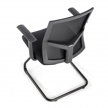 silla confidente negro silla confidente malla brazos fijos 8