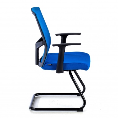 silla confidente azul silla confidente malla brazos fijos 4