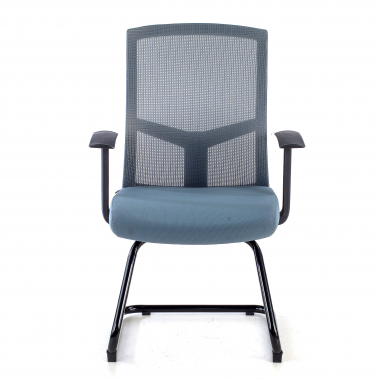 silla confidente gris silla confidente malla brazos fijos 3