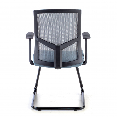 silla confidente gris silla confidente malla brazos fijos 7