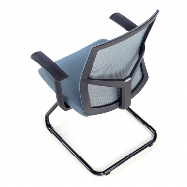 silla confidente gris silla confidente malla brazos fijos 9