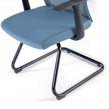 silla confidente gris silla confidente malla brazos fijos 8