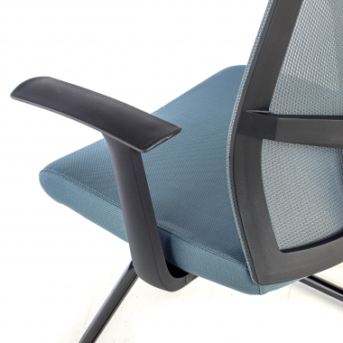 silla confidente gris silla confidente malla brazos fijos 5