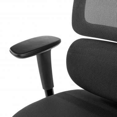 silla ergonomica negro bjorg malla brazos regulables 3d soporte lumbar reposacabezas 5