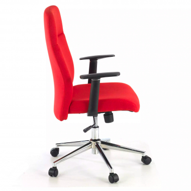 silla de oficina rojo smith tela brazos fijos 3
