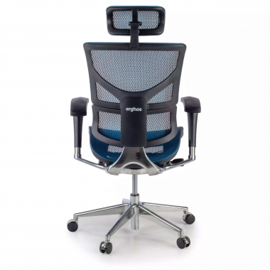 silla ergonomica azul next2 con reposacabezas malla brazos regulables 4d soporte lumbar reposacabezas 7