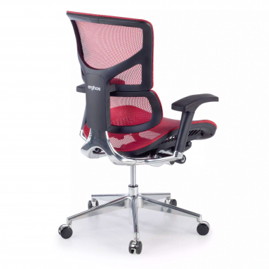 silla ergonomica rojo next2 sin reposacabezas malla brazos regulables 4d doble soporte lumbar 7