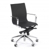 Sillón oficina diseño Brenton en red, respaldo bajo