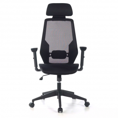 silla de oficina negro belinda malla brazos regulables 1d soporte lumbar reposacabezas 3