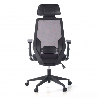 silla de oficina negro belinda malla brazos regulables 1d soporte lumbar reposacabezas 4
