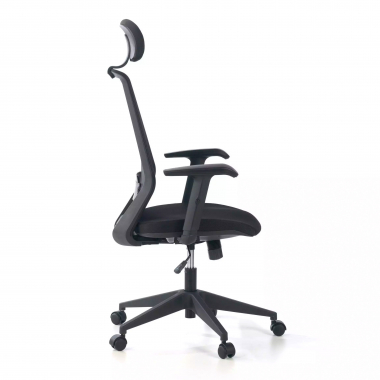 silla de oficina negro belinda malla brazos regulables 1d soporte lumbar reposacabezas 5