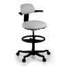 Taburete de Oficina Ergonómico erghos, asiento reclinable, giratorio