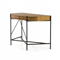 Mesa de Ordenador Calypso de madera y patas de acero