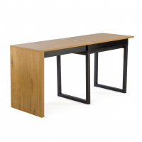 Mesa de escritorio extensible Flex 80-148cm madera natural