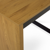 Mesa de escritorio extensible Flex 80-148cm madera natural