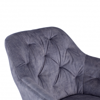 silla giratoria gris rose tela sin brazos 5
