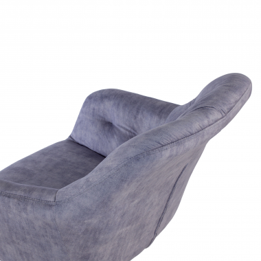 silla giratoria gris rose tela sin brazos 8