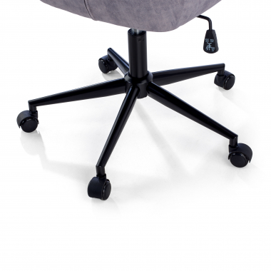 silla giratoria gris rose tela sin brazos 9