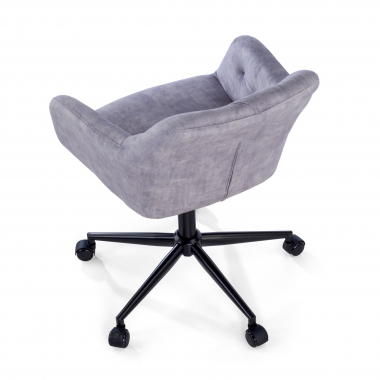 silla giratoria gris rose tela sin brazos 10