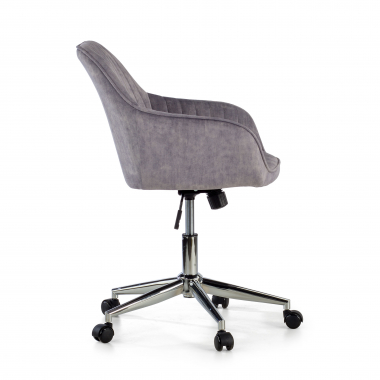 silla giratoria gris ministry tela sin brazos 4