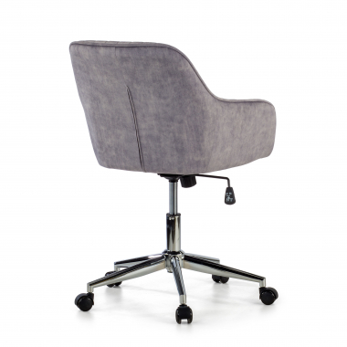 silla giratoria gris ministry tela sin brazos 6