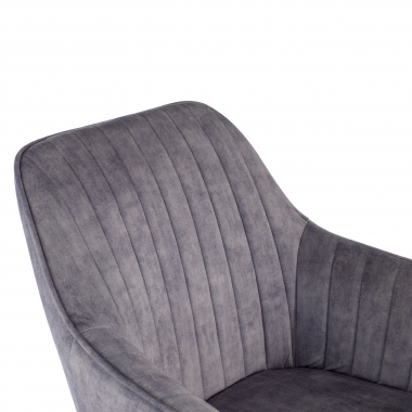silla giratoria gris ministry tela sin brazos 8