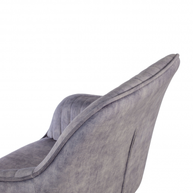 silla giratoria gris ministry tela sin brazos 9