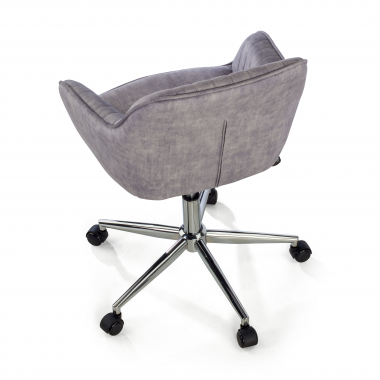 silla giratoria gris ministry tela sin brazos 7