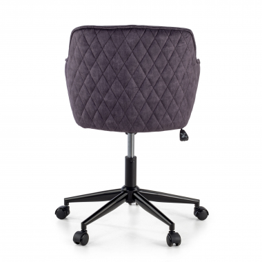silla giratoria negro watson tela sin brazos 6