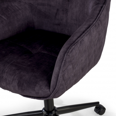 silla giratoria negro watson tela sin brazos 7