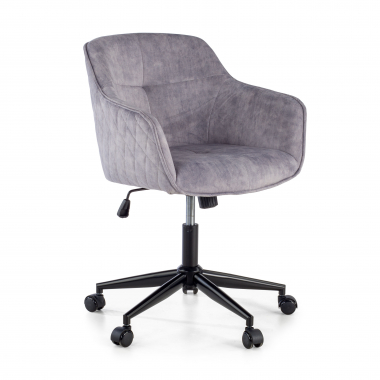 silla giratoria gris watson tela sin brazos 1