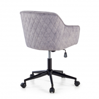 silla giratoria gris watson tela sin brazos 5
