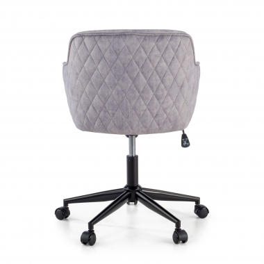 silla giratoria gris watson tela sin brazos 6