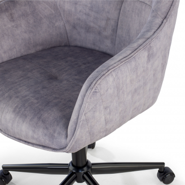 silla giratoria gris watson tela sin brazos 7