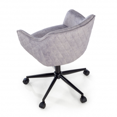 silla giratoria gris watson tela sin brazos 11