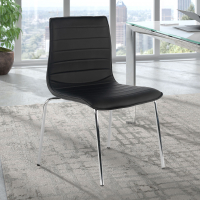 Silla Cube 4 Patas Cromo Negro_1