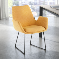 Silla Confidente Glamm, Patin, estructura de acero