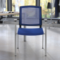 Silla Confidente Adam, Cómoda y Robusta, Estructura metálica