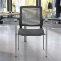 Silla Confidente Adam, Cómoda y Robusta, Estructura metálica