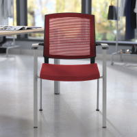 Silla Confidente Adam, Cómoda y Robusta, Estructura metálica