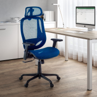 Silla de Escritorio Ergonómica Locktech, Soporte lumbar, Reposacabezas