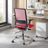 Silla de Oficina Global, mecanismo sincronizado, 360º, red