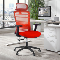 Silla de Escritorio Tesla, reposacabezas, soporte lumbar red