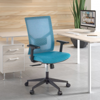 Silla de Oficina Ergonómica Verdi, brazos ajustables, soporte lumbar,