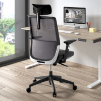 Silla de oficina Five red con reposacabezas, uso 8 horas diarias