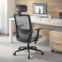 Silla de oficina giratoria Kana, Brazos Ajustables, Reposacabezas
