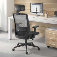 Silla de oficina giratoria Kana, Brazos Ajustables, Reposacabezas