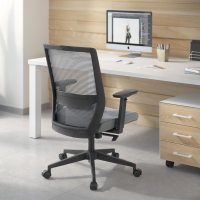 Silla de oficina giratoria Kana, Brazos Ajustables, Soporte lumbar